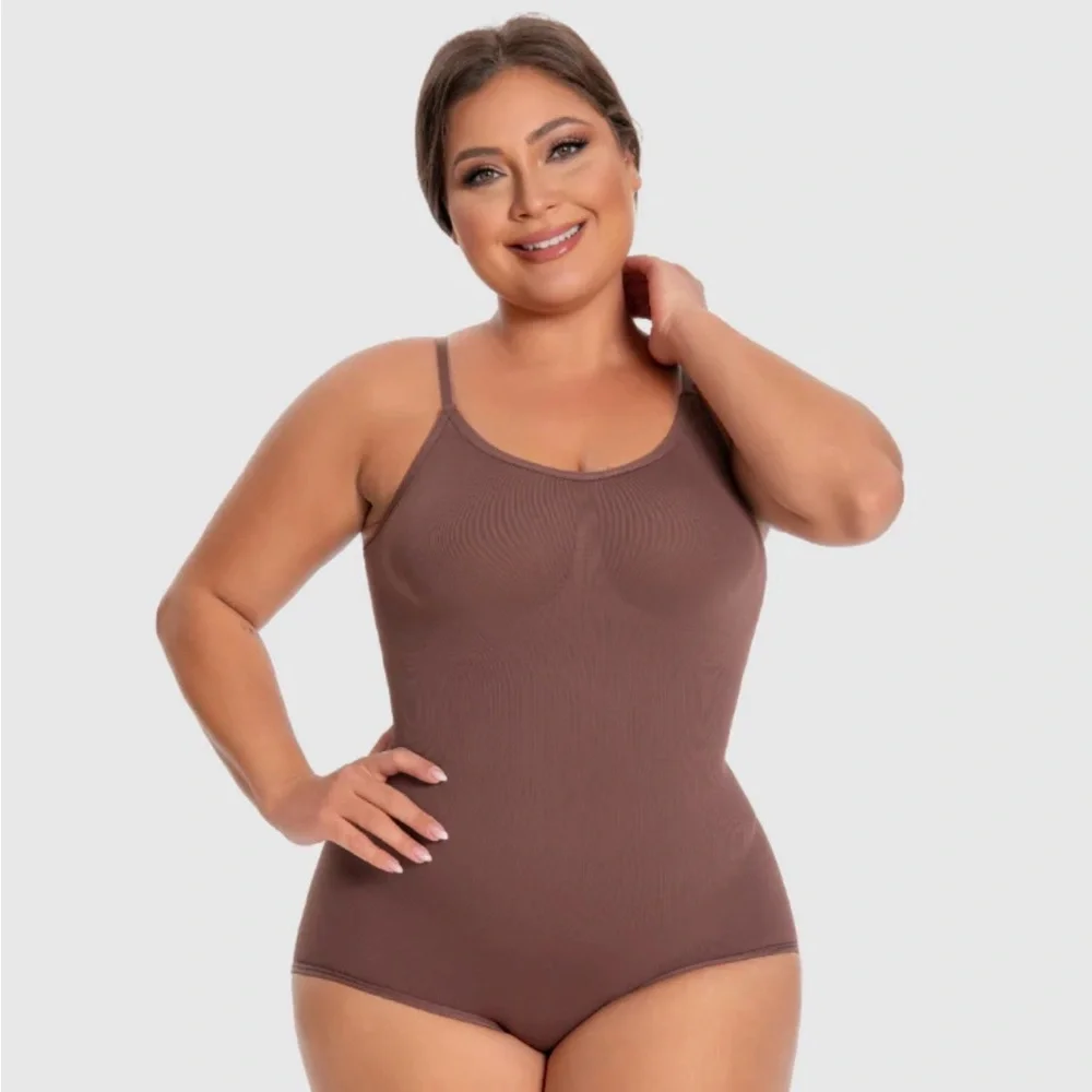 Revenge Body Snatched Seamless Mocha Shapewear Bodysuit - Picture 1 of 4
